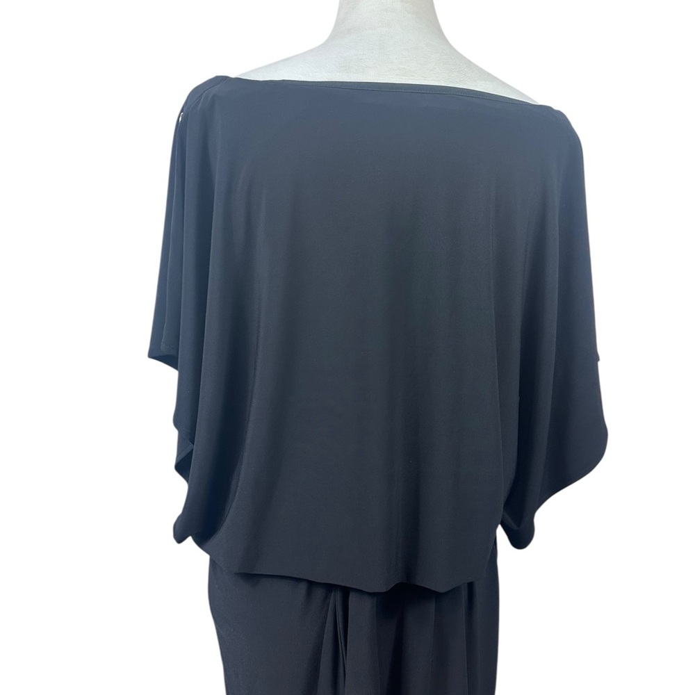 White House Black Market black dress with tie at waist size XL - Picture 4 of 8